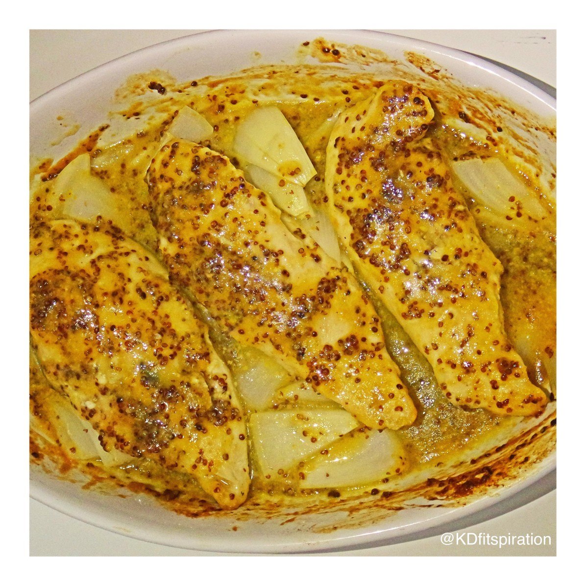 Low calorie low carb atkins paleo honey mustard chicken recipe